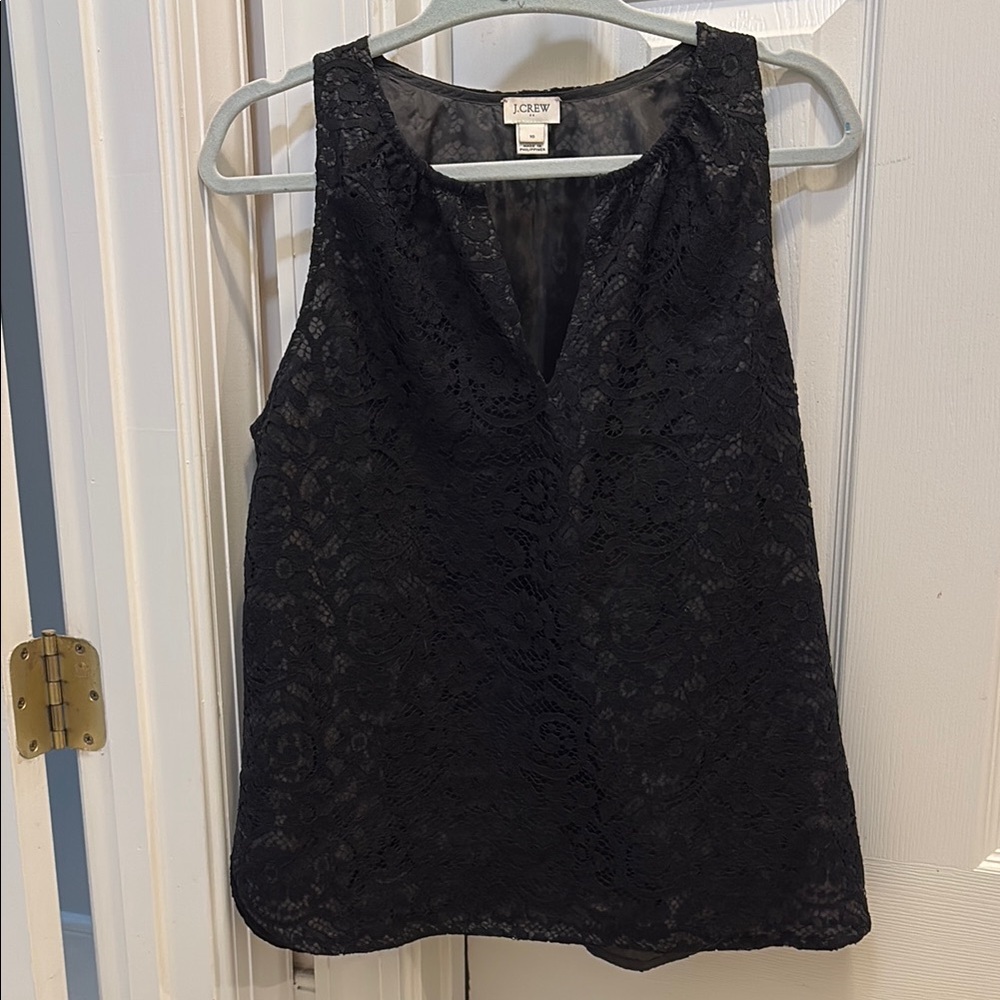 JCrew Black Lace Women's Top